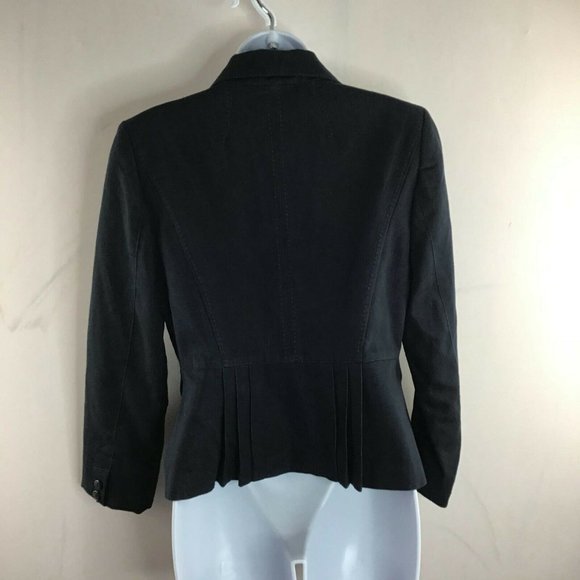 Essentials By ABS Womens One Button Suit Jacket Notch Collar Casual Black Size S - Picture 5 of 8